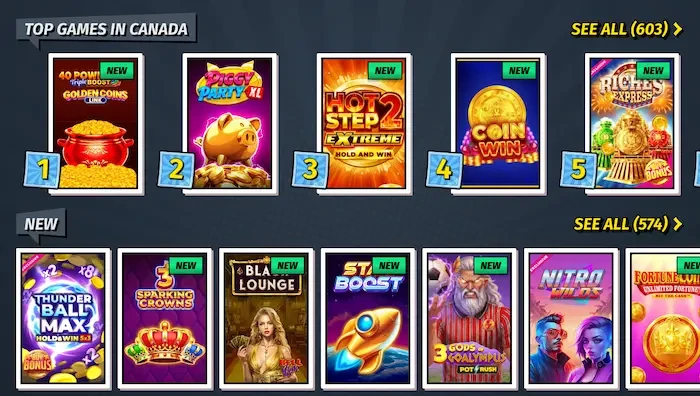 BetOnRed Casino games